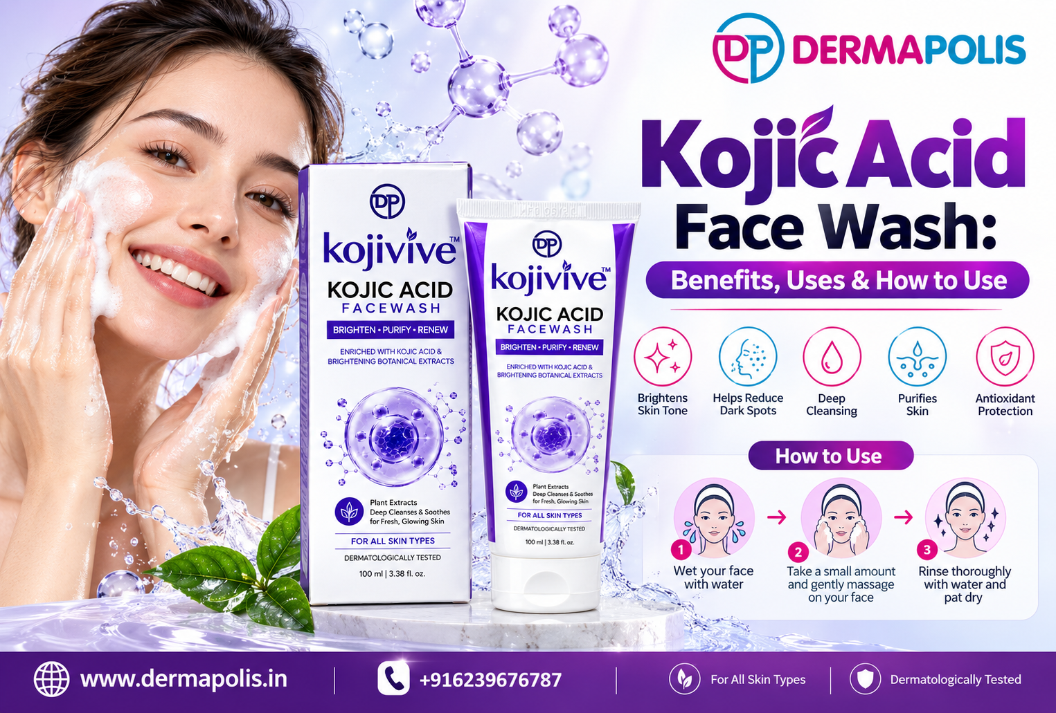 kojic acid facewash website blog